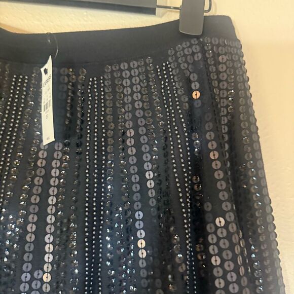 NEW Express Black Sequin beaded skort S - Picture 2 of 5